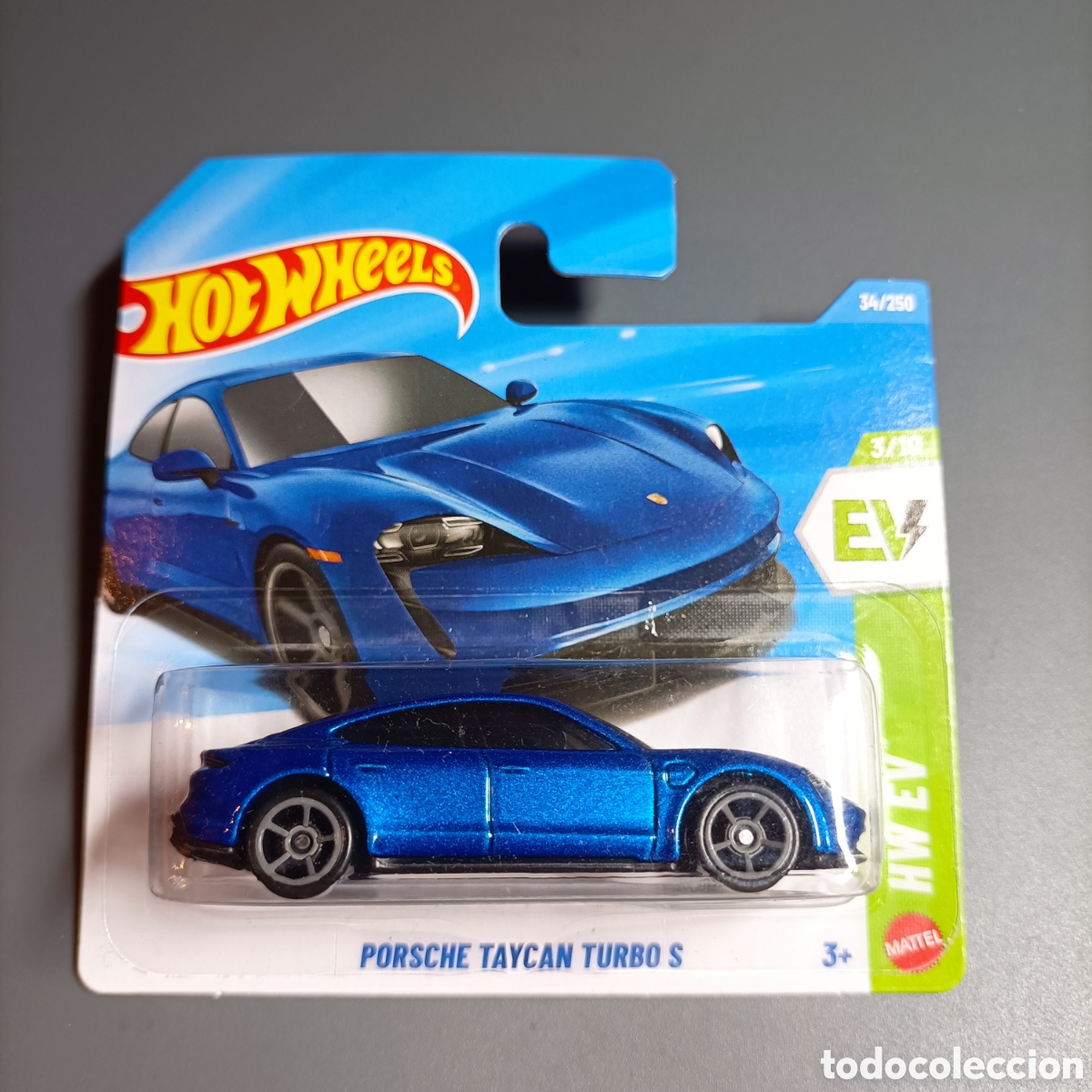 Coches a escala Hot Wheels: HOT WHEELS: PORCHE TAYCAN TURBO S. 3/10 HW EV. 34/250 MATTEL