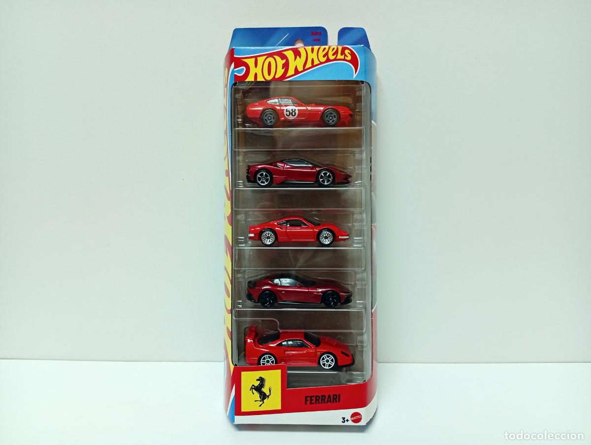 Coches a escala Hot Wheels: FERRARI 5 PACK HOT WHEELS 2026 365 GTB4 C SF90 STRADALE DINO 206 GT 12 CILINDRI F40 COMPETIZIONE