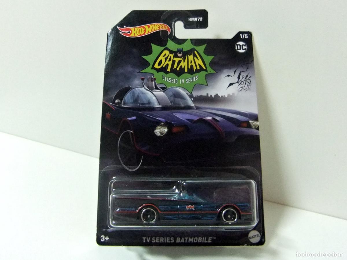 Coches a escala Hot Wheels: TV SERIES BATMOBILE - HOT WHEELS BATMAN SERIES 1/5 2023 - DC COMICS COCHE BATM&Oacute;VIL CLASSIC HLK44