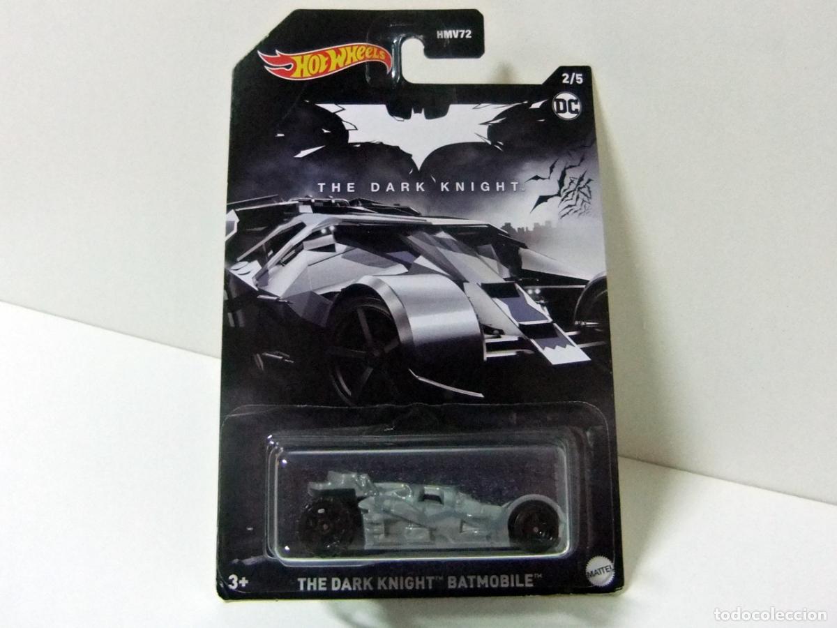 Coches a escala Hot Wheels: THE DARK KNIGHT BATMOBILE - HOT WHEELS BATMAN SERIES 2/5 2023 - DC COMICS COCHE BATM&Oacute;VIL HLK45
