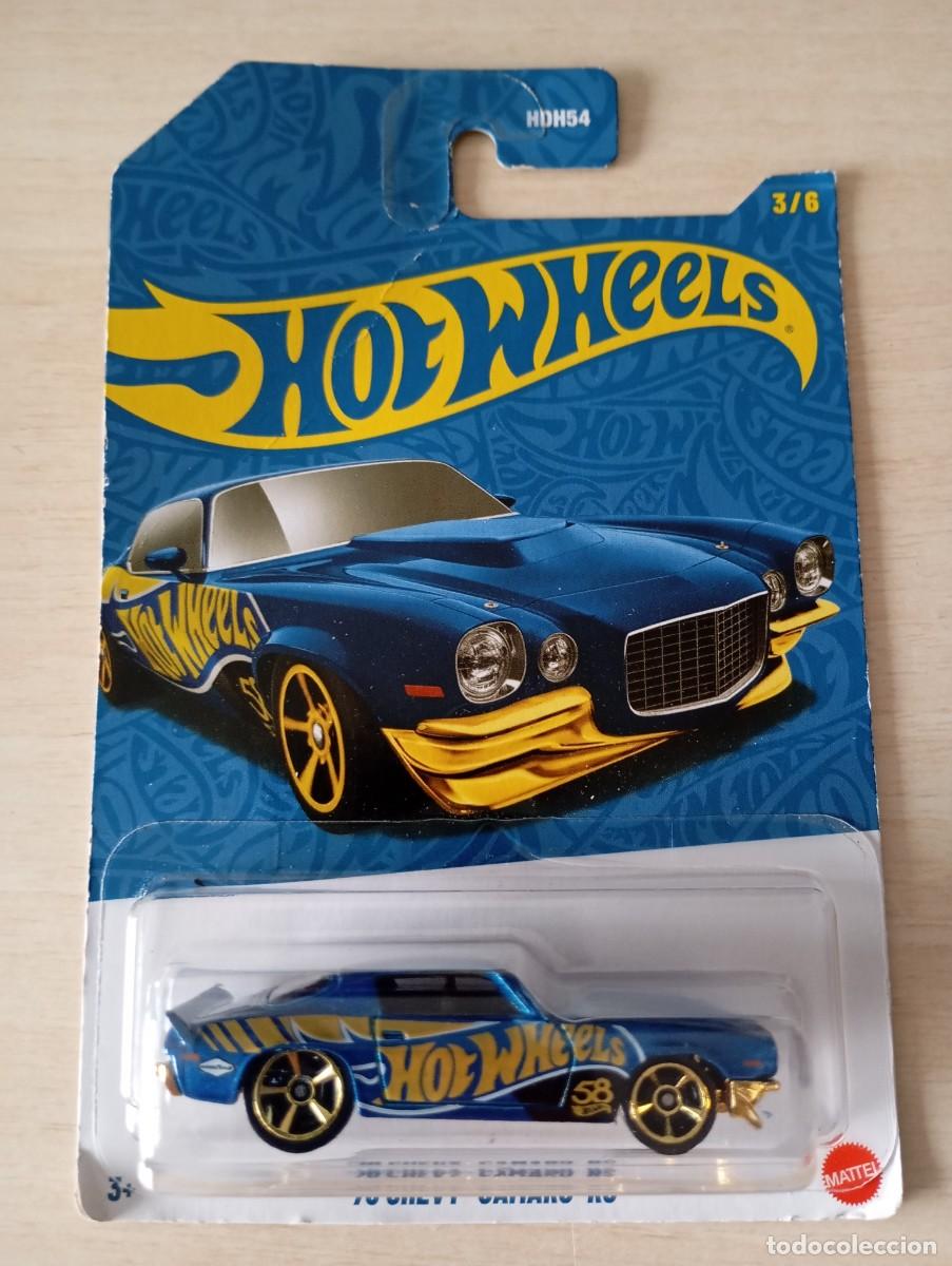 Coches a escala Hot Wheels: Coche Hotwheels 70 Chevy Camaro RS azul
