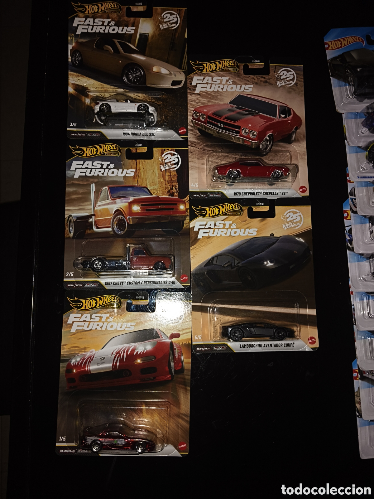 Coches a escala Hot Wheels: Fast & Furious 25 a&ntilde;os Premium