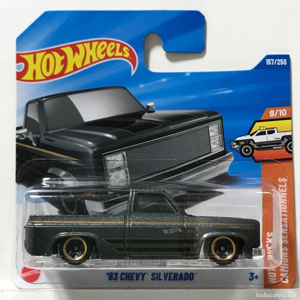 Coches a escala Hot Wheels: HOT WHEELS CHEVROLET CHEVY SILVERADO 1983 GRIS OSCURO (1), HOTWHEELS HW