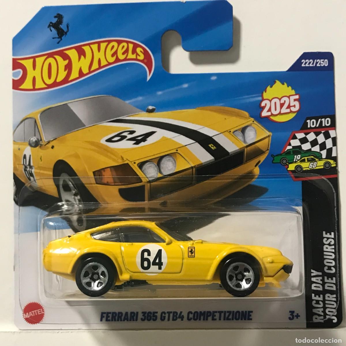 Coches a escala Hot Wheels: HOT WHEELS FERRARI 365 GTB4 COMPETIZIONE AMARILLO (1), HOTWHEELS HW