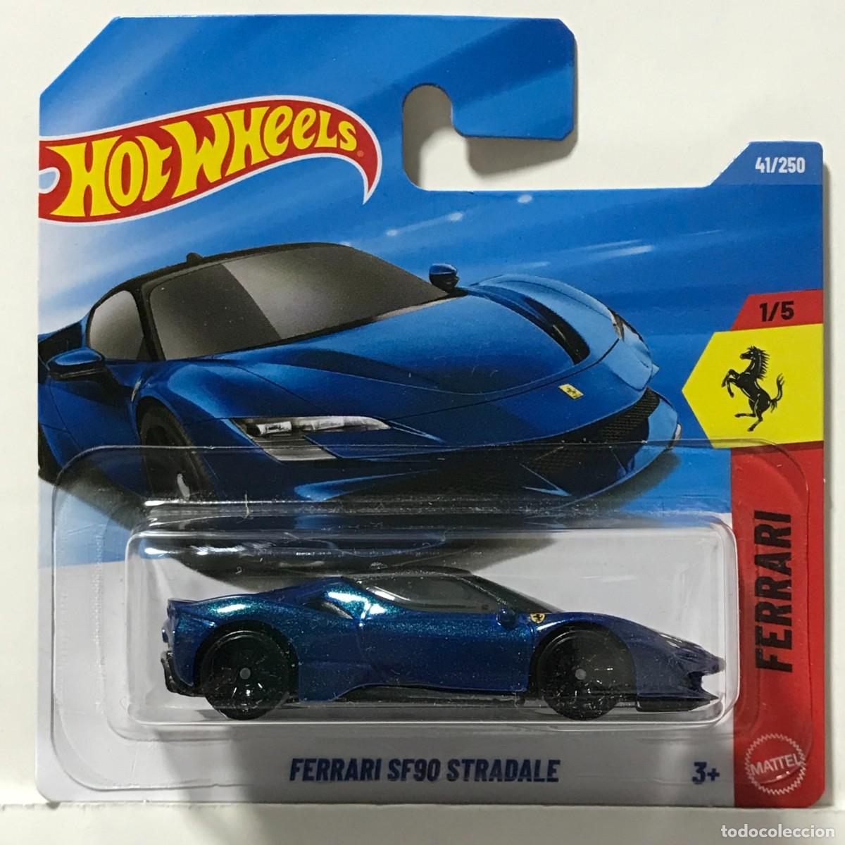 Coches a escala Hot Wheels: HOT WHEELS FERRARI SF90 STRADALE AZUL (1), HOTWHEELS HW