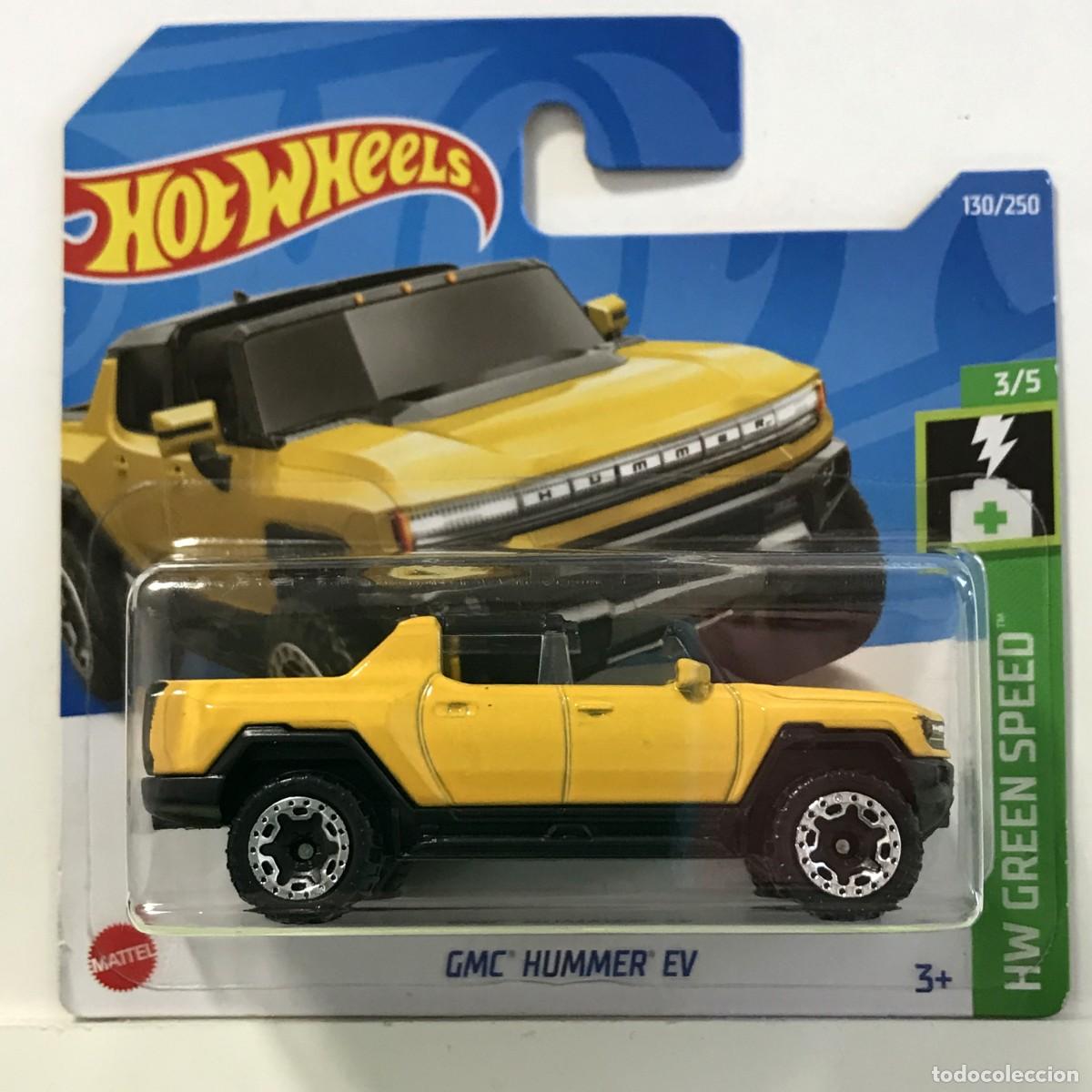 Coches a escala Hot Wheels: HOT WHEELS GMC HUMMER EV AMARILLO (1), HOTWHEELS HW