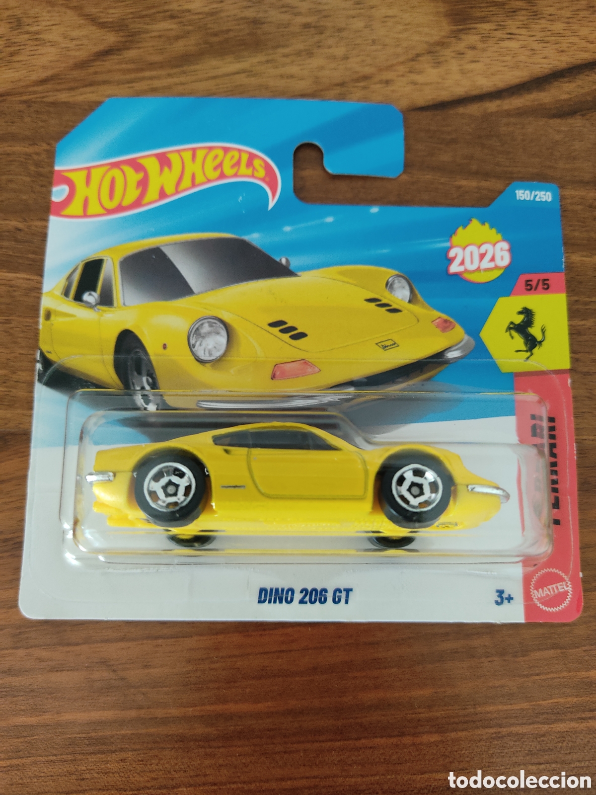 Coches a escala Hot Wheels: HOT WHEELS - FERRARI DINO 206 GT - 150/250 - NUEVO MODELO 2026