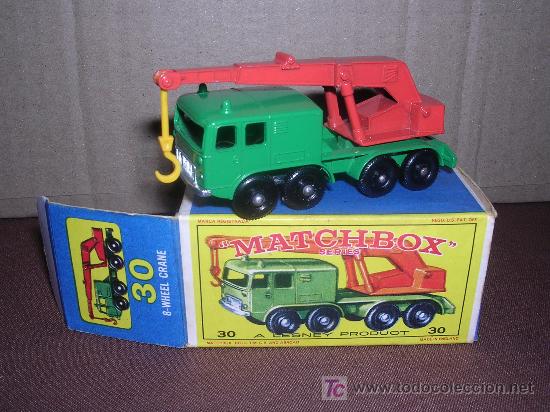 Coches a escala Matchbox: A46 - MATCHBOX 8-WHEEL CRANE NUM.30 - Foto 1