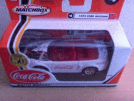 Coches a escala Matchbox: MATCHBOX 1999 FORD MUSTANG COCA-COLA - Foto 1