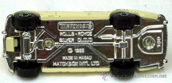 Coches a escala Matchbox: Rolls Royce Silver Cloud Matchbox Lesney Macau a&ntilde;os 80 - Foto 4
