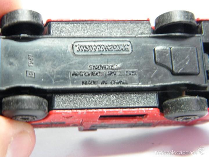 Coches a escala Matchbox: CAMION DE BOMBEROS MATCHBOX SNORKEL - Foto 3