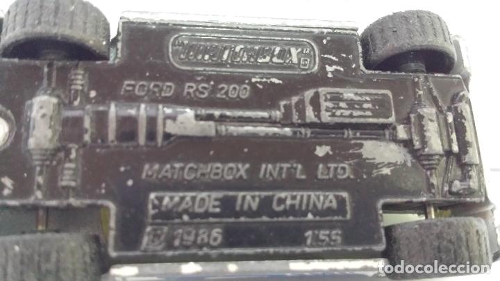 Coches a escala Matchbox: MATCHBOX FORD RS 200 - 1986 E: 1/55 - Foto 8