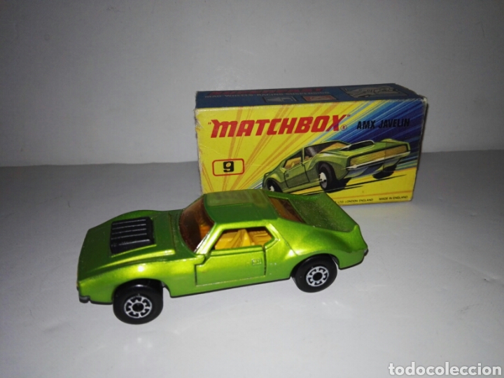 Matchbox Superfast N°9 – AMX JAVELIN – Échelle 1/64, Couleur Verte, 1972