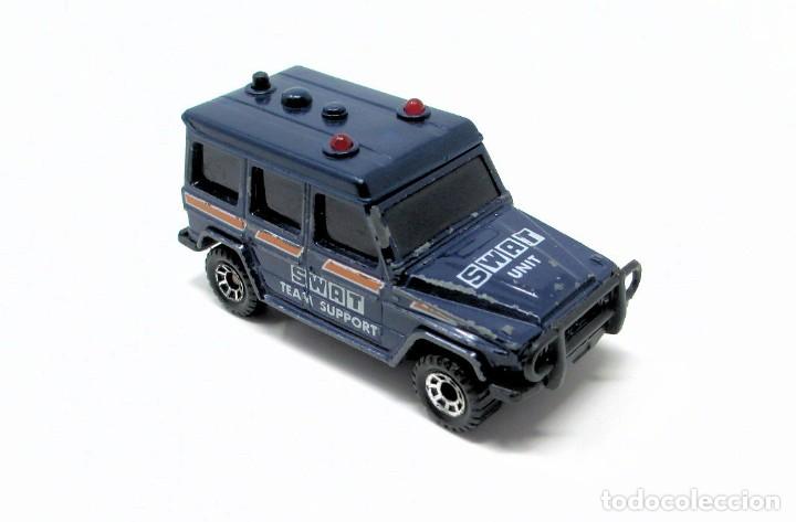 Voitures miniatures Matchbox: Mercedes Benz 280 GE (Swat) de Matchbox - 1984. Mide 7,5 cm de largo.