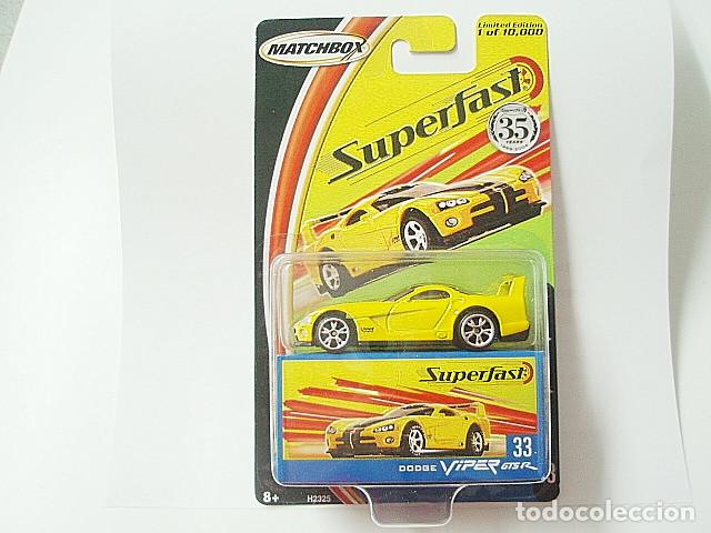 Coches a escala Matchbox: MATCHBOX SUPERFAST 35TH 33 DODGE VIPER GTS R - Foto 1