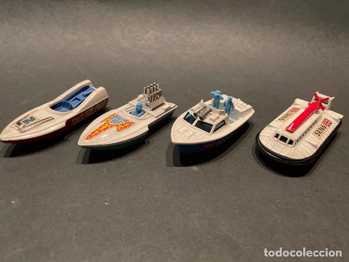 Coches a escala Matchbox: LOTE DE 3 BARCAS Y 1 HOVERCRAFT (MARCA MATCHBOX Y GUISVAL) - Foto 1
