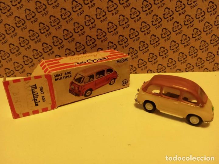 Coches a escala Matchbox: Anguplas minicars SEAT 600 MULTIPLE AMARILLO BEIG - Foto 1