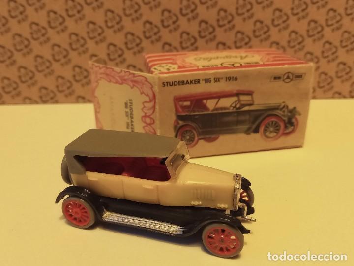 Coches a escala Matchbox: Anguplas minicars STUDEBAKER BIG SIX 1916 AMARILLO - Foto 1