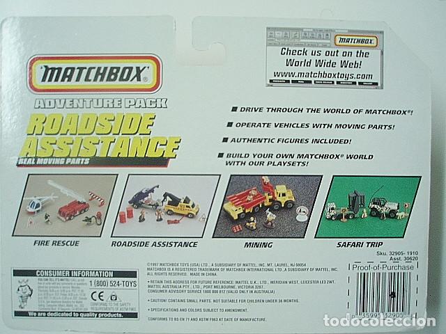 Coches a escala Matchbox: MATCHBOX ADVENTURE PACK ROADSIDE ASSISTANCE REF. 32905 - Foto 2