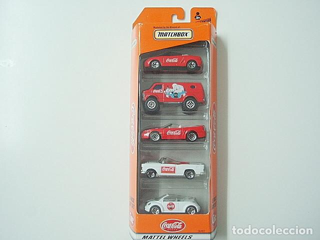 Coches a escala Matchbox: MATCHBOX COCA-COLA 5 PACK DEL 1999 - Foto 1