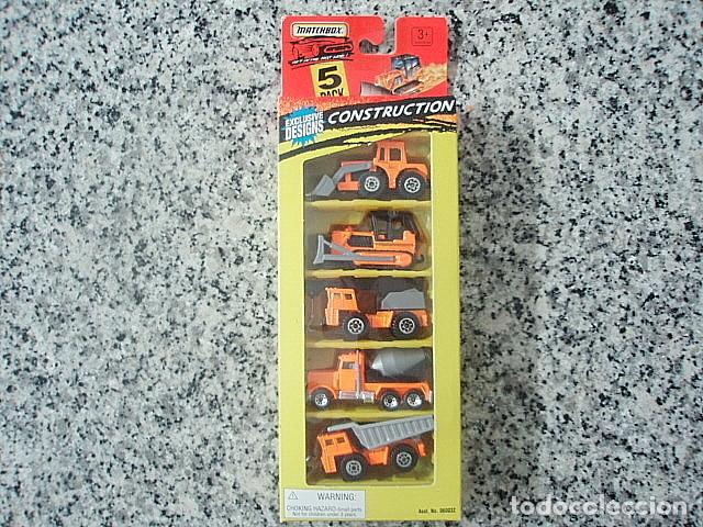 Coches a escala Matchbox: MATCHBOX CONSTRUCTION 5 PACK DEL 1996 - Foto 1