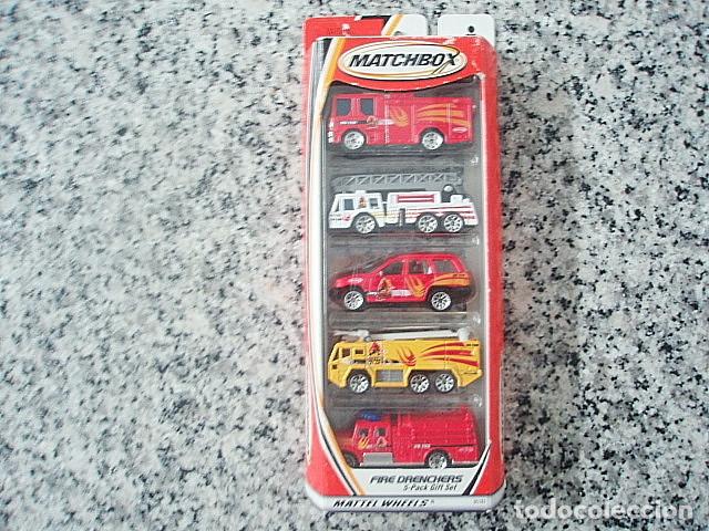 Coches a escala Matchbox: MATCHBOX FIRE DRENCHERS 5 PACK DEL 2000 - Foto 1
