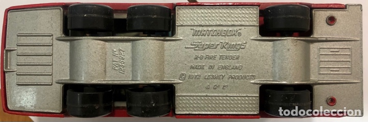 Coches a escala Matchbox: Fire Tender K-9 (1972). - Foto 3