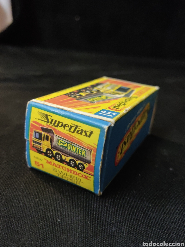Coches a escala Matchbox: Matchbox n&deg;51 Bwheel tipper pointer, con caja - Foto 6
