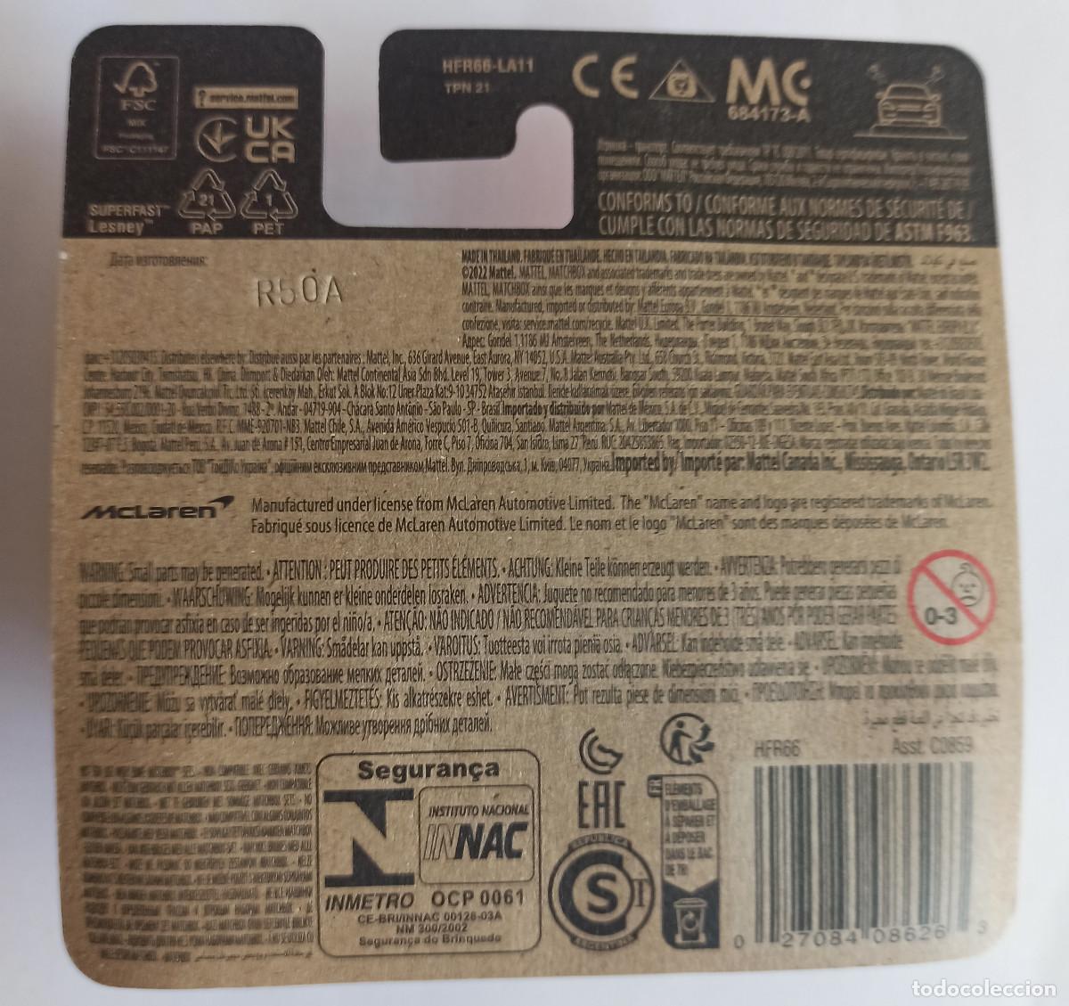 Coches a escala Matchbox: MATCHBOX McLAREN 720 SPIDER (2) - Foto 3