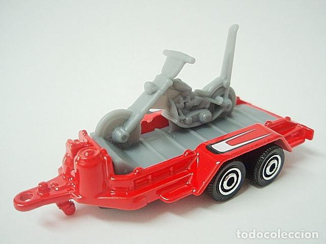 Coches a escala Matchbox: MATCHBOX MB1215 A * 15 TRAILER WITH CHOPPER - Foto 1