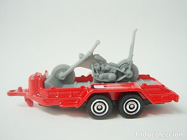 Coches a escala Matchbox: MATCHBOX MB1215 A * 15 TRAILER WITH CHOPPER - Foto 3