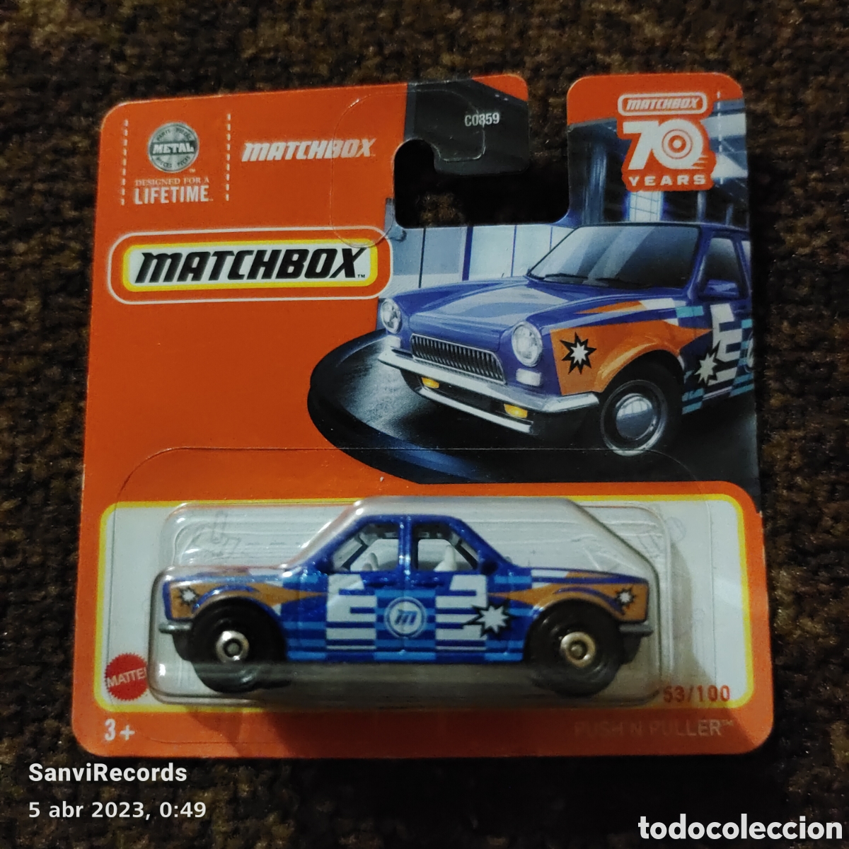 Coches a escala Matchbox: MATCHBOX 47/100: PUSH N PULLER (MATTEL) - Foto 1