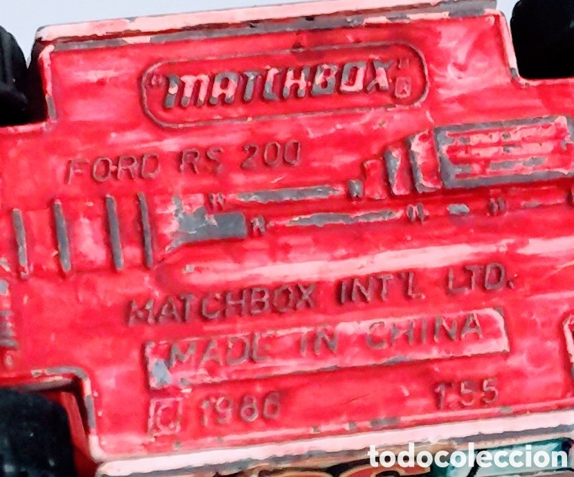 Coches a escala Matchbox: FORD RS 200/ MATCHBOX / 1:64 APROX / - Foto 8