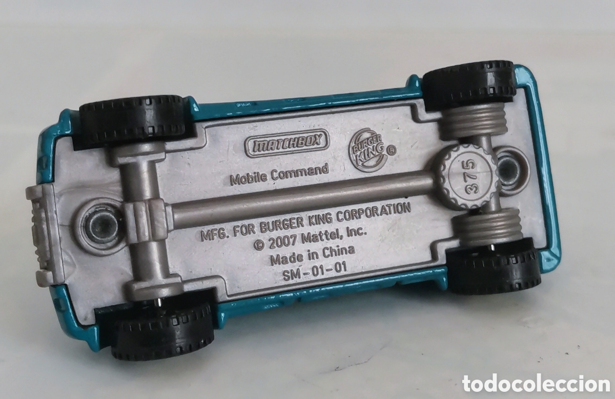 Coches a escala Matchbox: MOBILE COMMAND/ MATCHBOX-BURGUER KING/ / 1:64 APROX - Foto 7