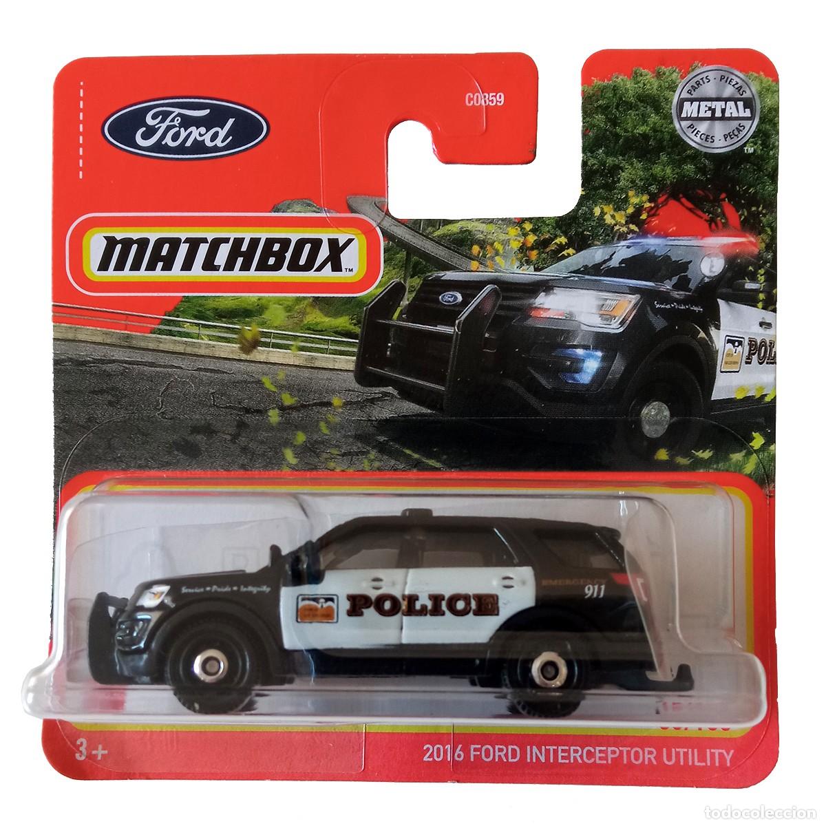 Coches a escala Matchbox: 2016 Ford Interceptor Utility Black-Matchbox - Foto 1