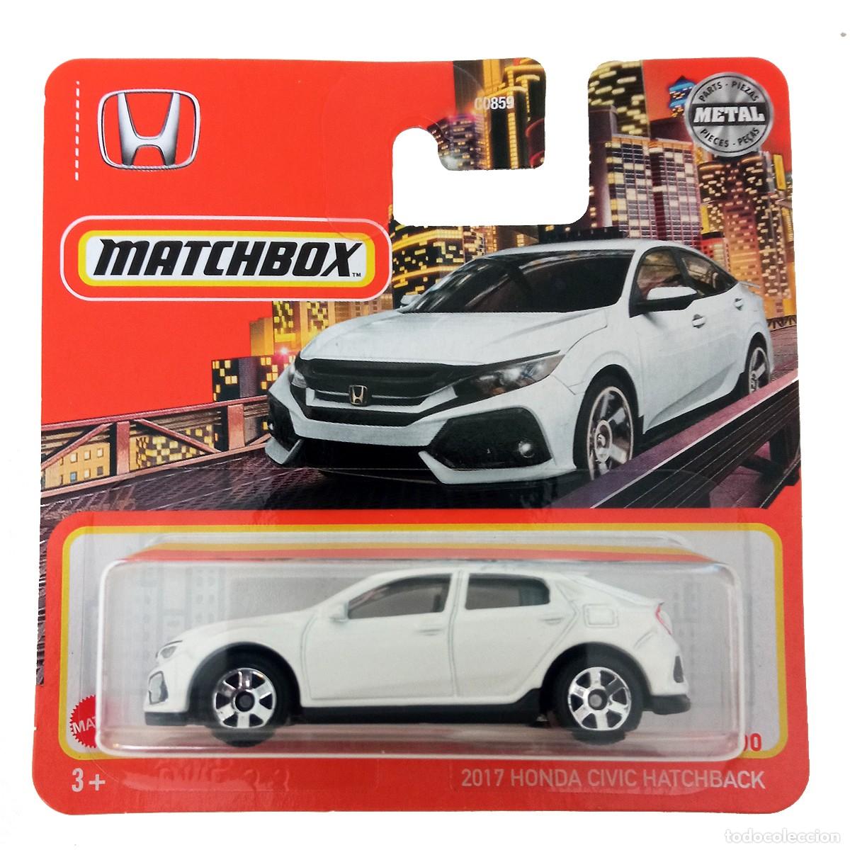 Coches a escala Matchbox: 2017 Honda Civic Hatchback White-Matchbox - Foto 1