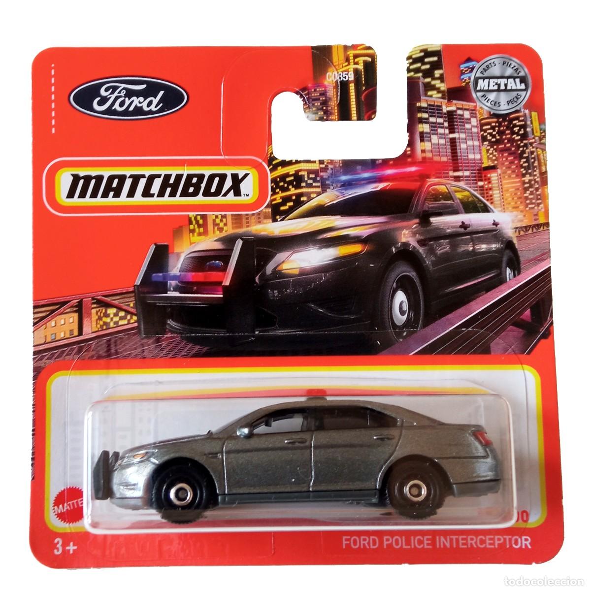 Coches a escala Matchbox: Ford Police Interceptor Silver-Matchbox - Foto 1