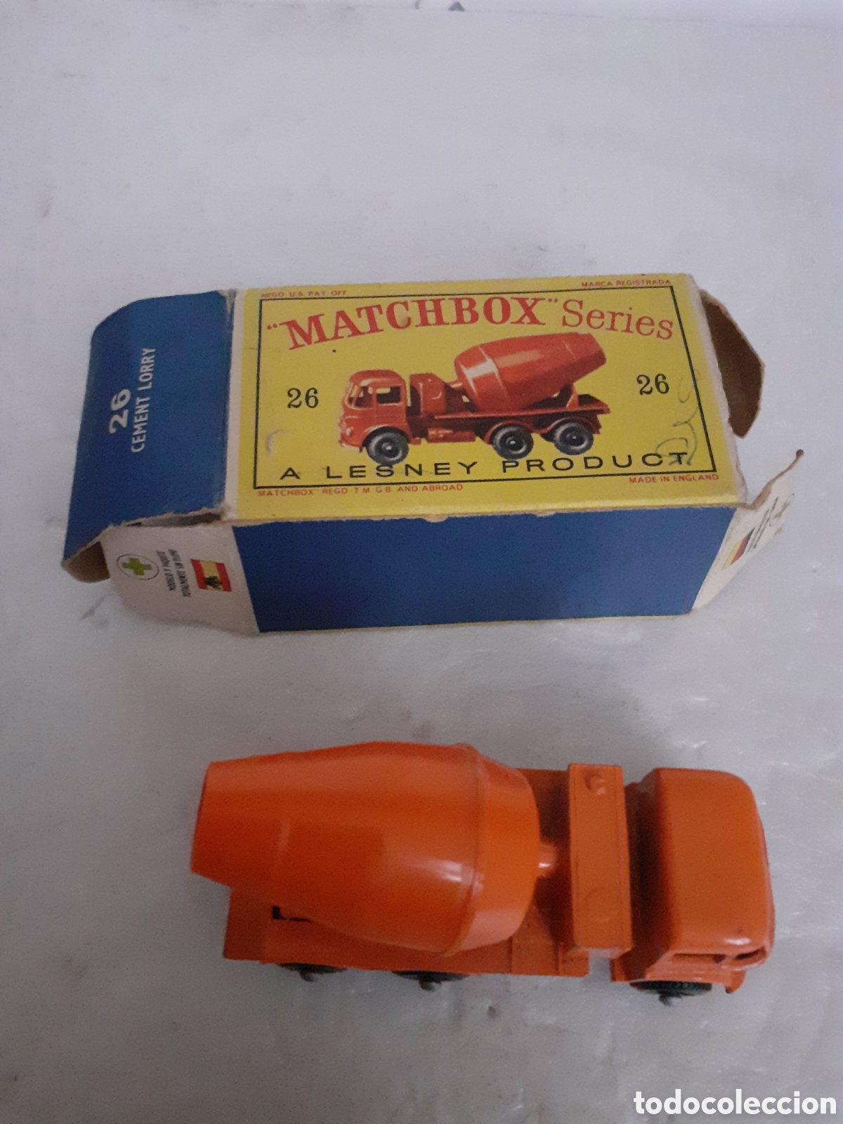 Coches a escala Matchbox: MATCHBOX CAMION CEMENT LORRY REF 26 EN CAJA - Foto 4