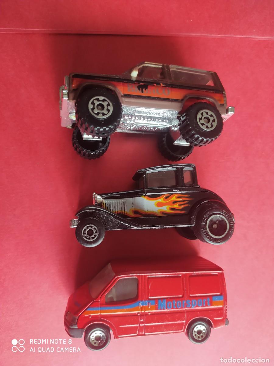 Coches a escala Matchbox: MATCHBOX LOTE FORD BRONCO FORD TRANSIT MODEL A. FORD - Foto 2