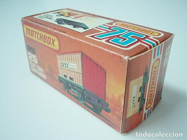 Coches a escala Matchbox: MATCHBOX SF MI725 25 FLAT CAR WITH CONTAINER - Foto 1