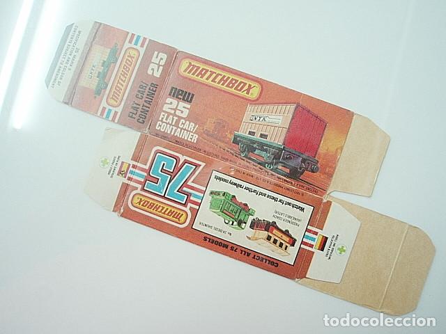 Coches a escala Matchbox: MATCHBOX SF MI725 25 FLAT CAR WITH CONTAINER - Foto 4