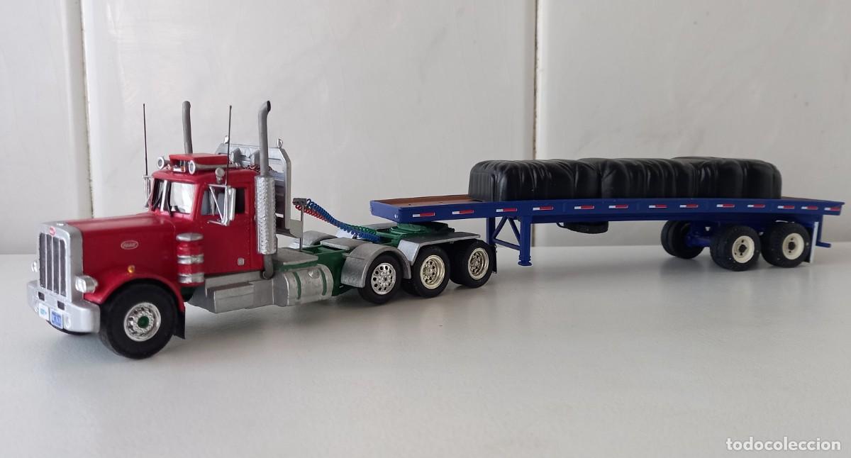 Coches a escala Matchbox: Peterbilt 359 trailer plataforma - Foto 2