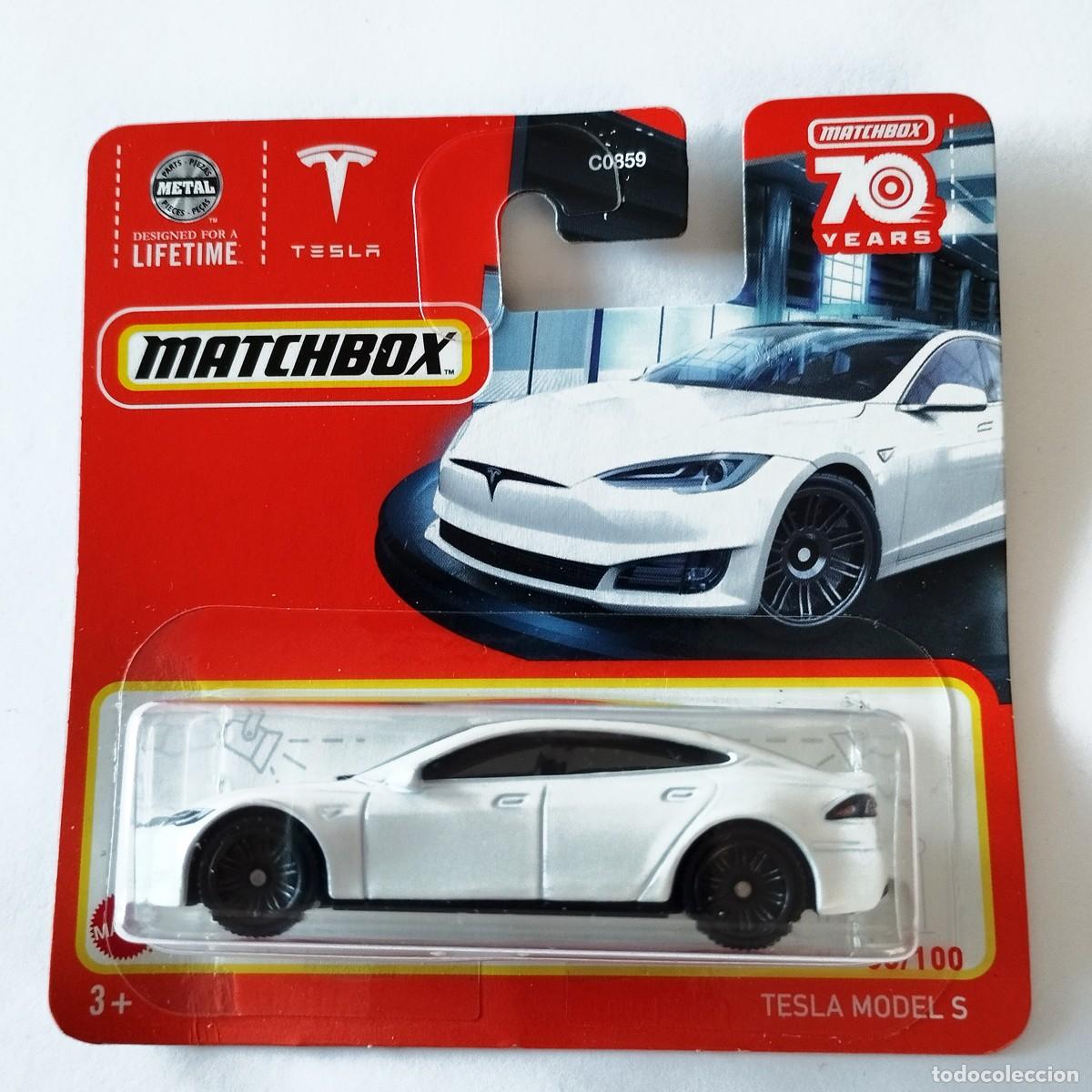 Coches a escala Matchbox: Tesla Model S White-Matchbox - Foto 1