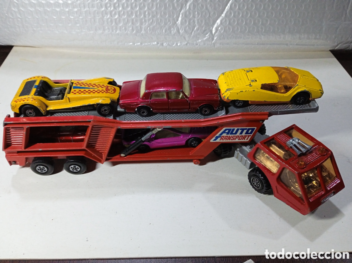 Coches a escala Matchbox: Cami&oacute;n de transporte y coches Matchbox - Foto 4