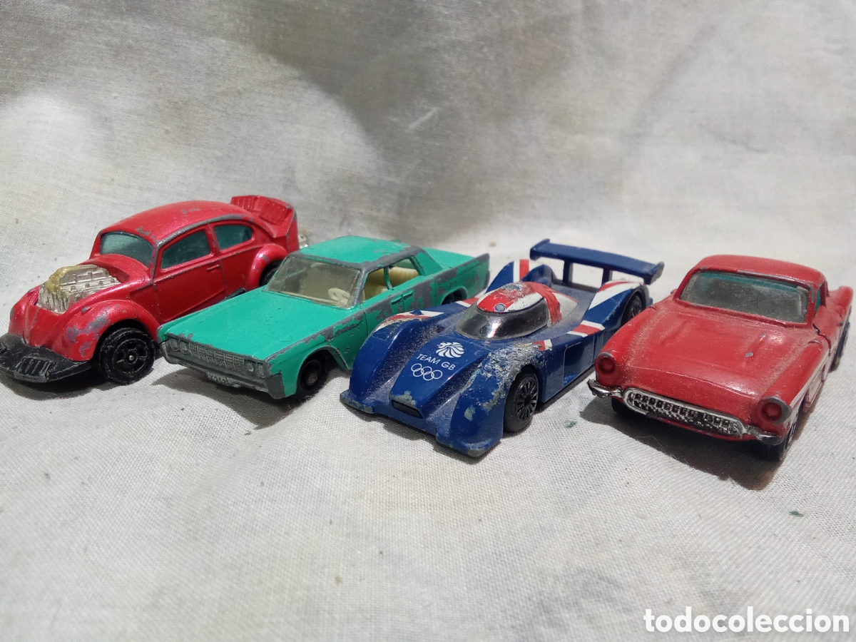 Coches a escala Matchbox: LOTE DE 4 COCHES: MATCHBOX Y CORGI - Foto 1