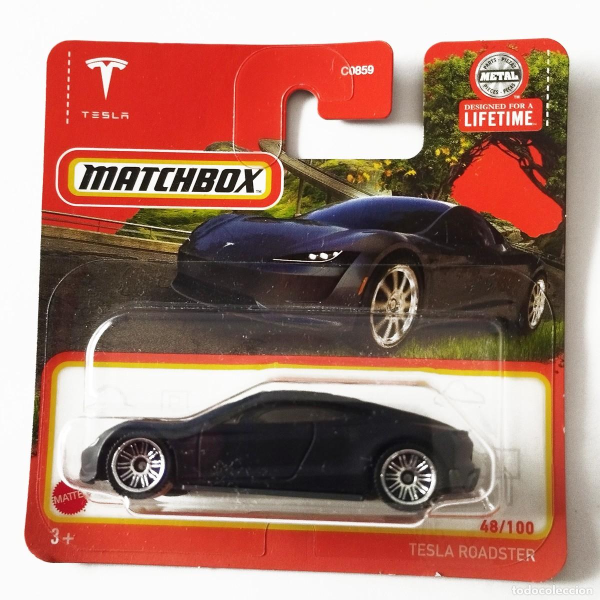 Coches a escala Matchbox: Tesla Roadster Black Matt-Matchbox - Foto 1