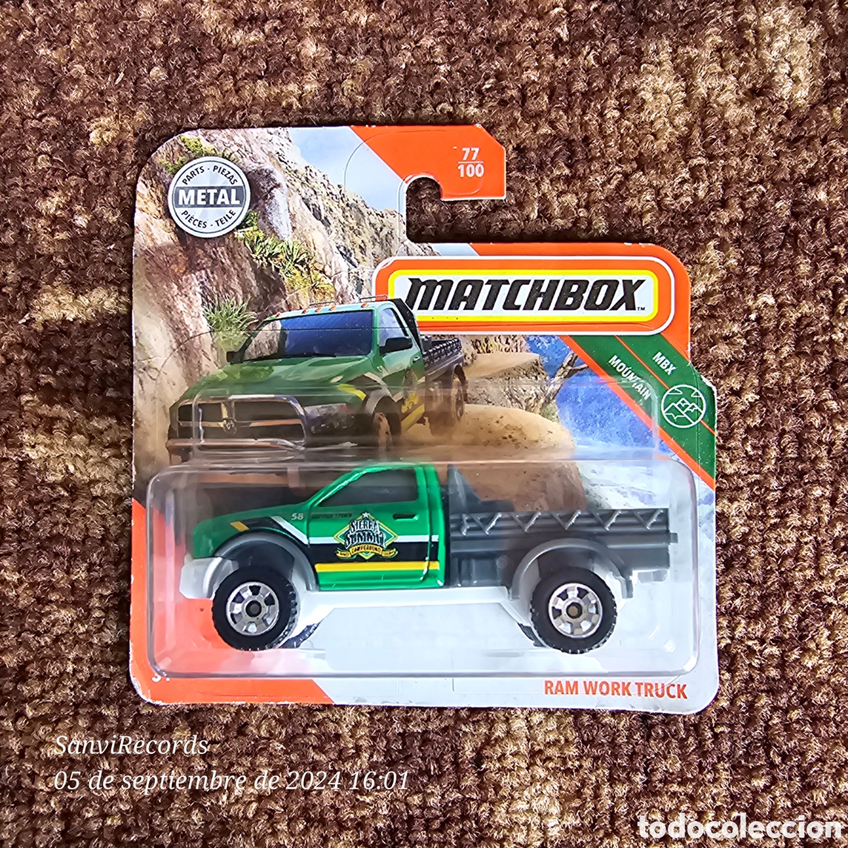 Coches a escala Matchbox: MATCHBOX 77/100: RAM WORK TRUCK (MATTEL) - Foto 1