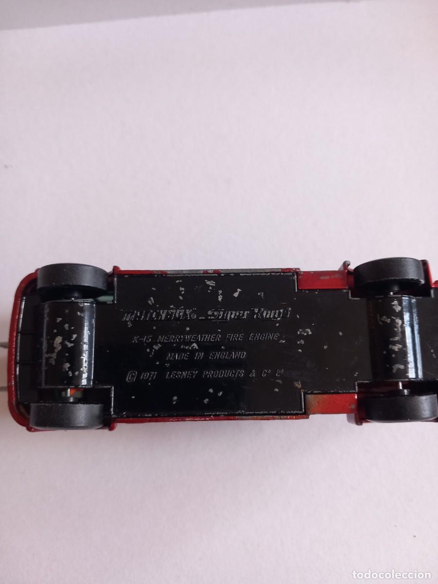 Coches a escala Matchbox: K 15 Merryweather Fire engine lesney 1971 - Foto 3