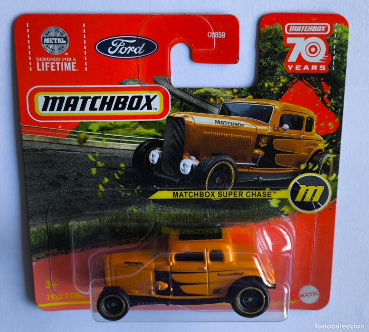 Coches a escala Matchbox: MATCHBOX 1932 FORD COUPE MODEL B. SUPER CHASE. - Foto 2