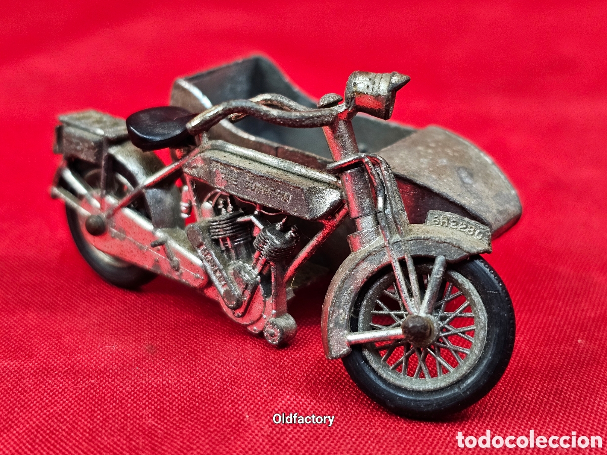 Coches a escala Matchbox: MOTO CON SIDECAR SUNBEAM 1914 - Foto 8